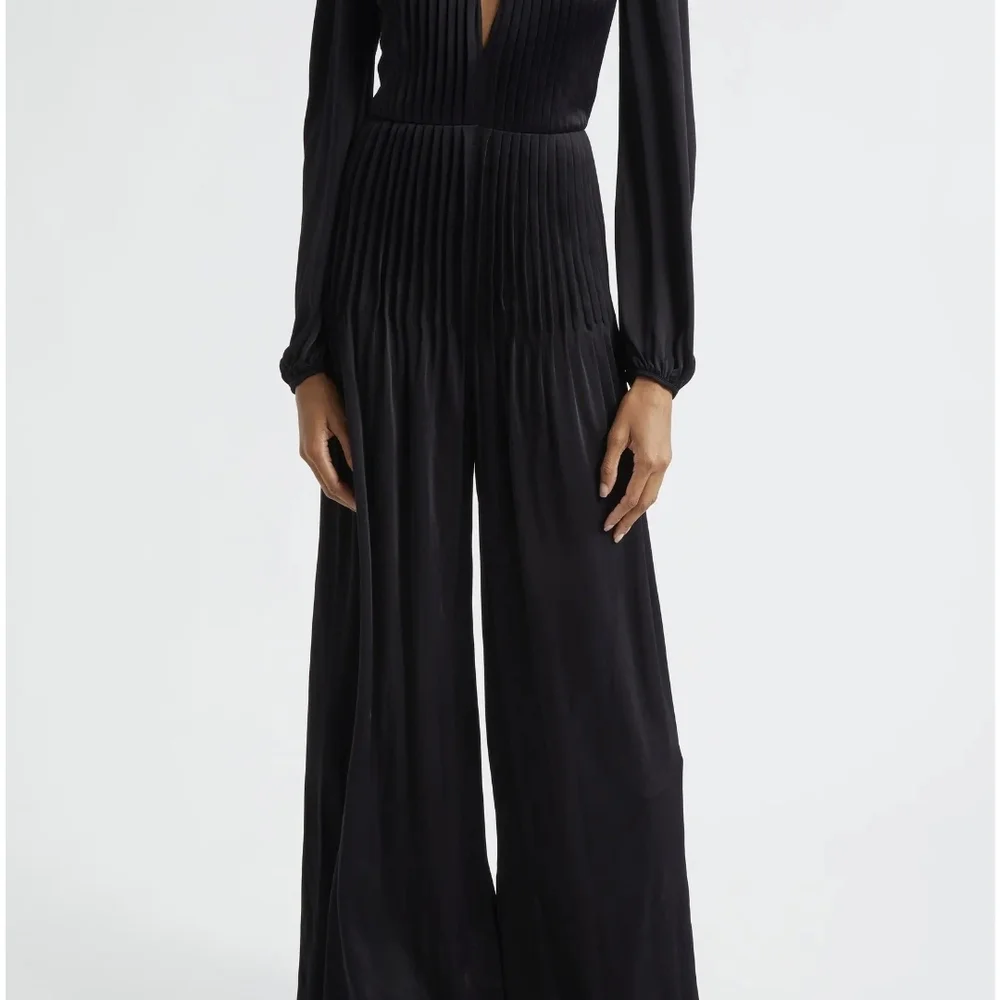 FARM Rio Black Ribbed Jumpsuit - Picture 2 of 9